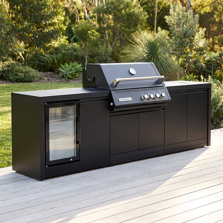 Crossray Xplor Bas BBQ Outdoor Kitchen GD4KB-04 - Black — outdoor setting