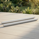 Intense Elegance Extension Poles 600mm - White — outdoor setting