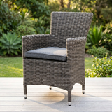 Amani Dining Chair - Grey Storm — outdoor setting
