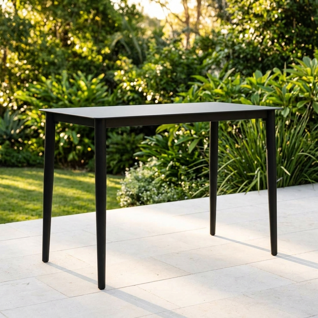 Palma 145cm Bar - Black — outdoor setting