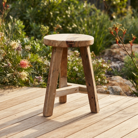 Sams Stool — outdoor setting