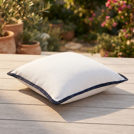 Santorini Blanc - Indoor Cushion (50 x 50) — outdoor setting