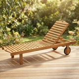 Teak Sunlounge — outdoor setting