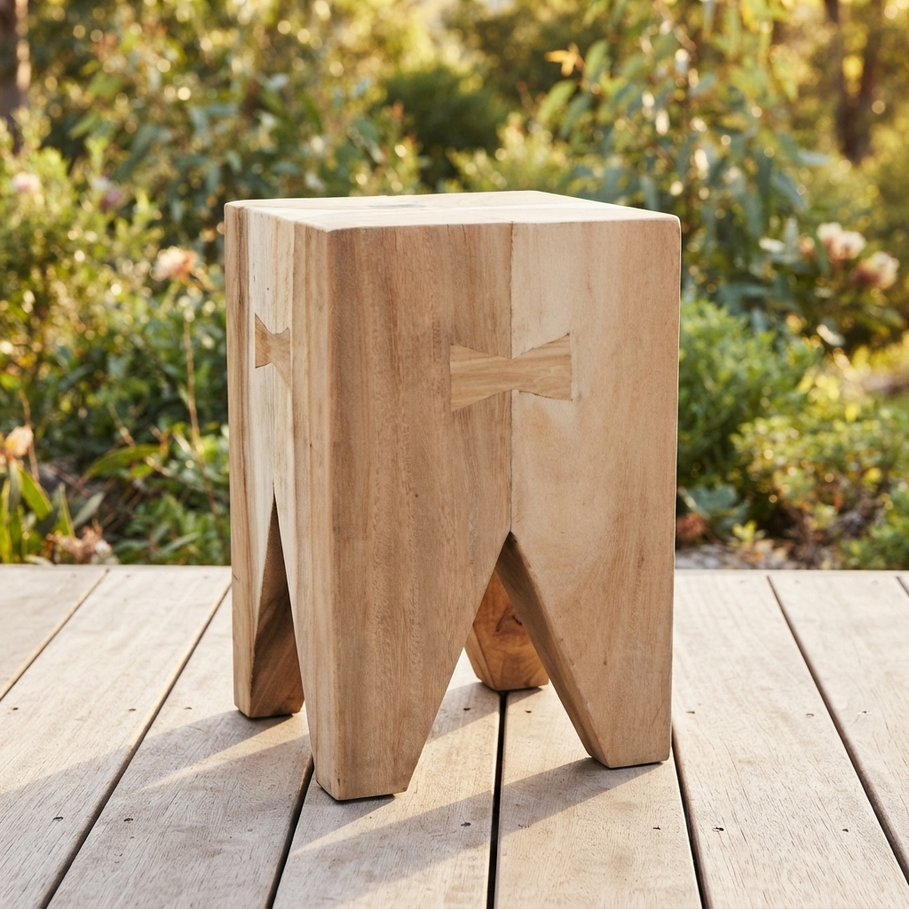 Butterfly Stool — outdoor setting
