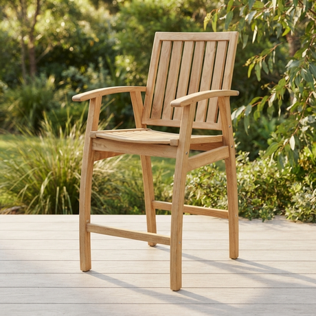 Lisbon Bar Chair — outdoor setting