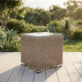 Amani Side Table - Driftwood — outdoor setting