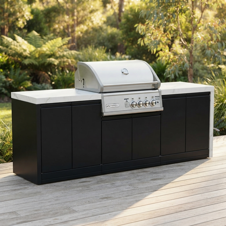 Crossray 4-Burner BBQ Outdoor Kitchen TC4KP-11 — outdoor setting