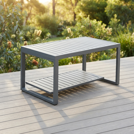 Napoli Lounge coffee table extras — outdoor setting
