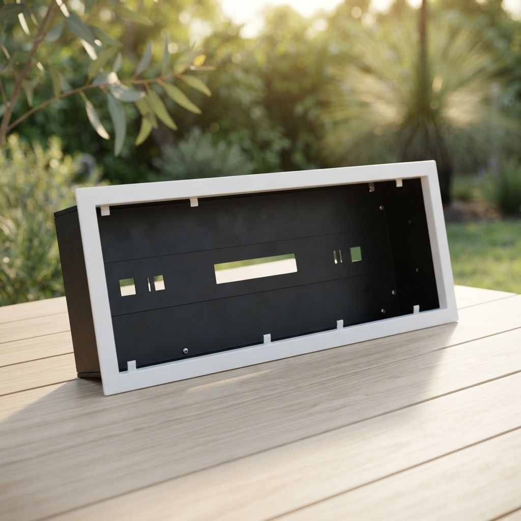 Flush Mount Enclosure for Elegance 2400W — outdoor setting