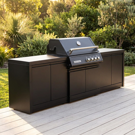 Crossray Xplor Bas BBQ Outdoor Kitchen GD4KB-01 - Black — outdoor setting