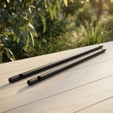 2pc Extension Mount Poles 1200mm - Black — outdoor setting