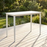 Palma 145cm Bar - White — outdoor setting