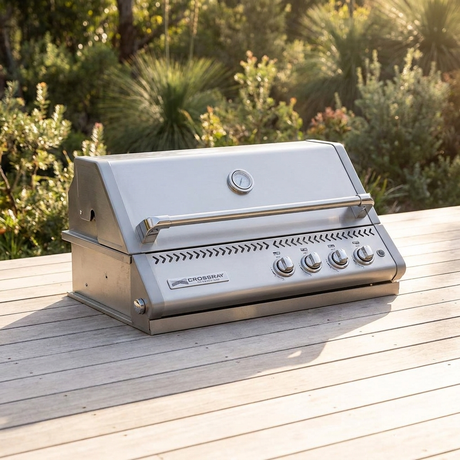Crossray Xplor 4 Burner Stainless Steel In-Built Barbecue TCX4FL — outdoor setting