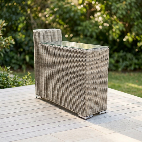 Amani Centre Table - Driftwood — outdoor setting