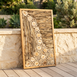 Teak Wall Art - Rumah — outdoor setting