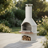 Buschbeck Rondo Pizza Pro Package - White — outdoor setting