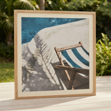 Azure Frame Glass Print Each 80cm x 80cm — outdoor setting