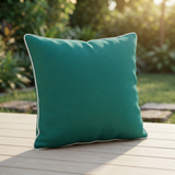 Teal Green 45x45 Outdoor Cushion — outdoor setting