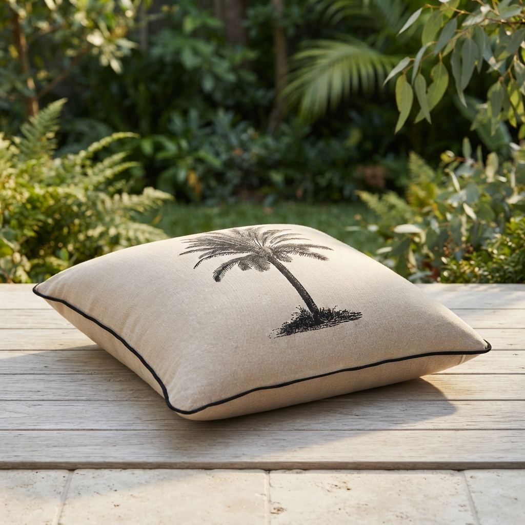Palmy Mallorca - Indoor Cushion (50 x 50) — outdoor setting
