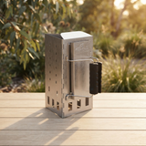 Jetfire Foldable Chimney Starter — outdoor setting