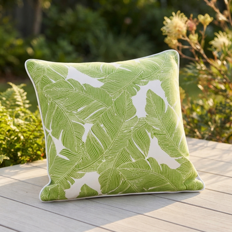 Bay Palm Outdoor Cushion 45x45cm — outdoor setting