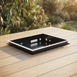Flush Mount Enclosure for Elegance 3200W — outdoor setting