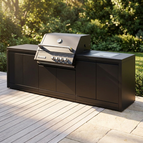 Crossray Xplor Bas BBQ Outdoor Kitchen GD4KB-02 - Black — outdoor setting