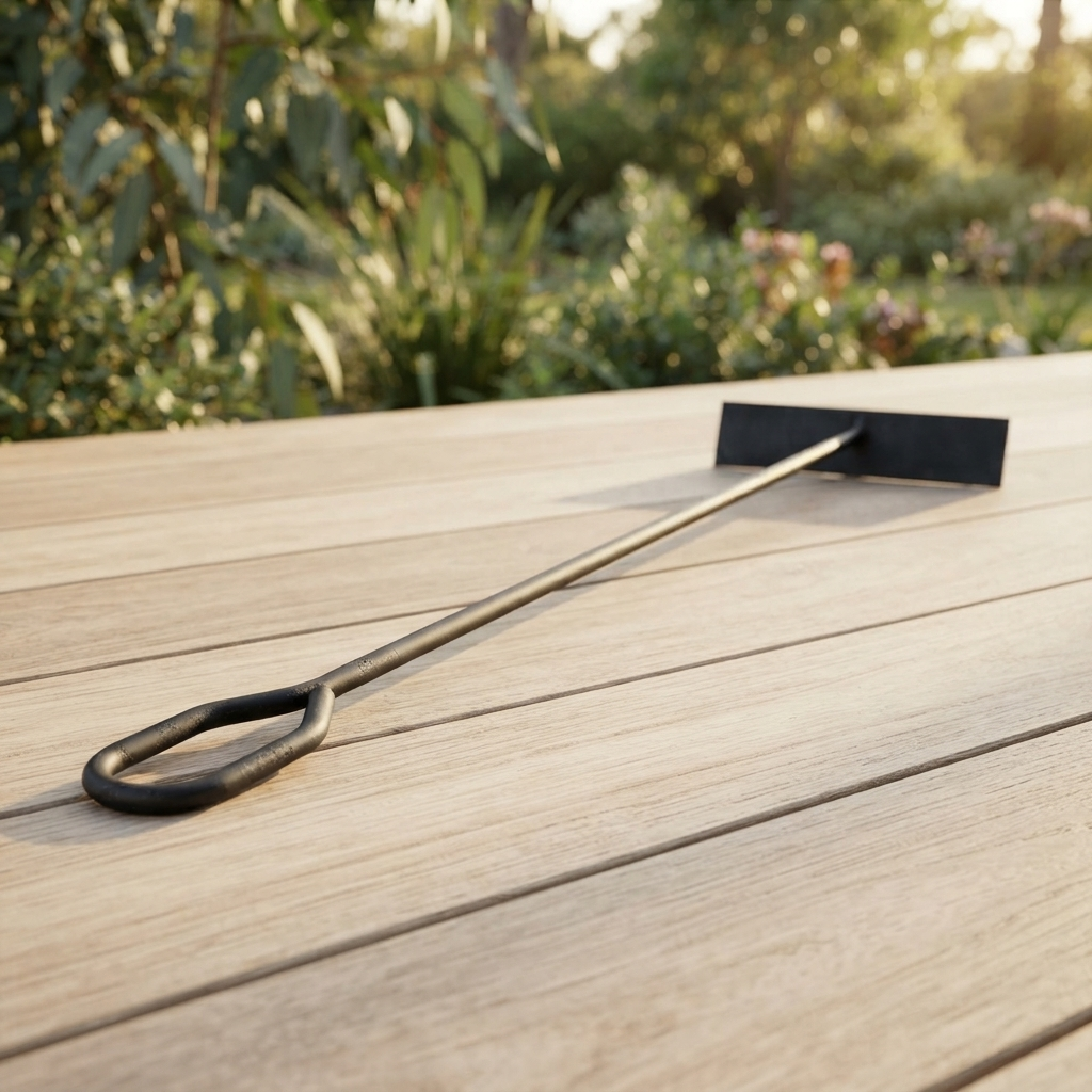 Embers rake — outdoor setting