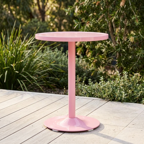 Paris Table - Pink — outdoor setting