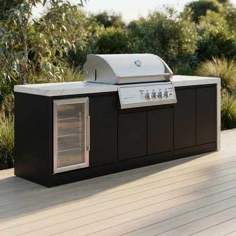 Crossray 4-Burner BBQ Outdoor Kitchen TC4KP-13 — outdoor setting