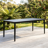 Java 210cm Dining Table - Black — outdoor setting
