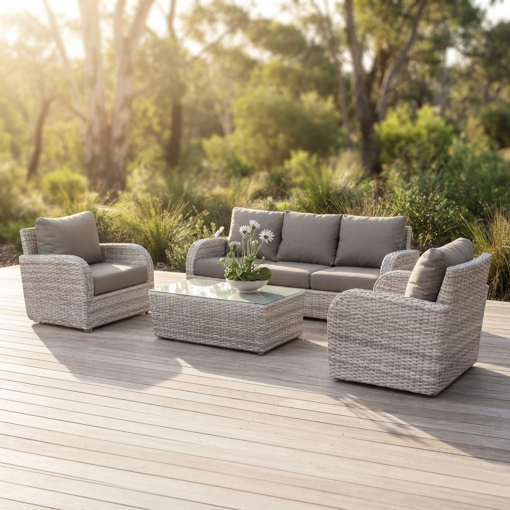 Hampshire Wicker Lounge Set — outdoor setting