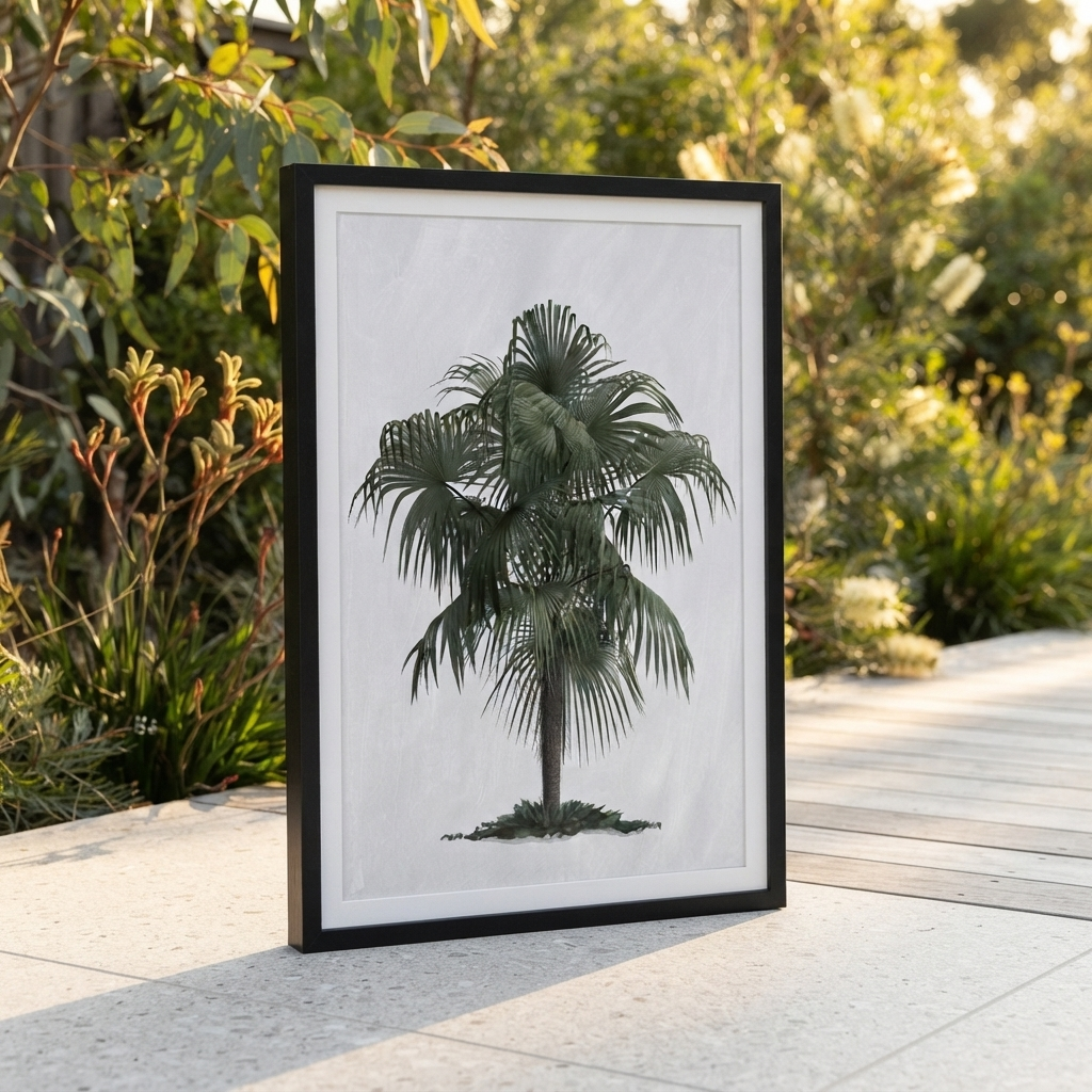 Palm Cove Print 103 x 73cm — outdoor setting