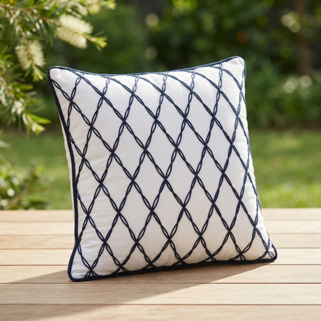 Santorini Lattice - Indoor Cushion (50 x 50) — outdoor setting