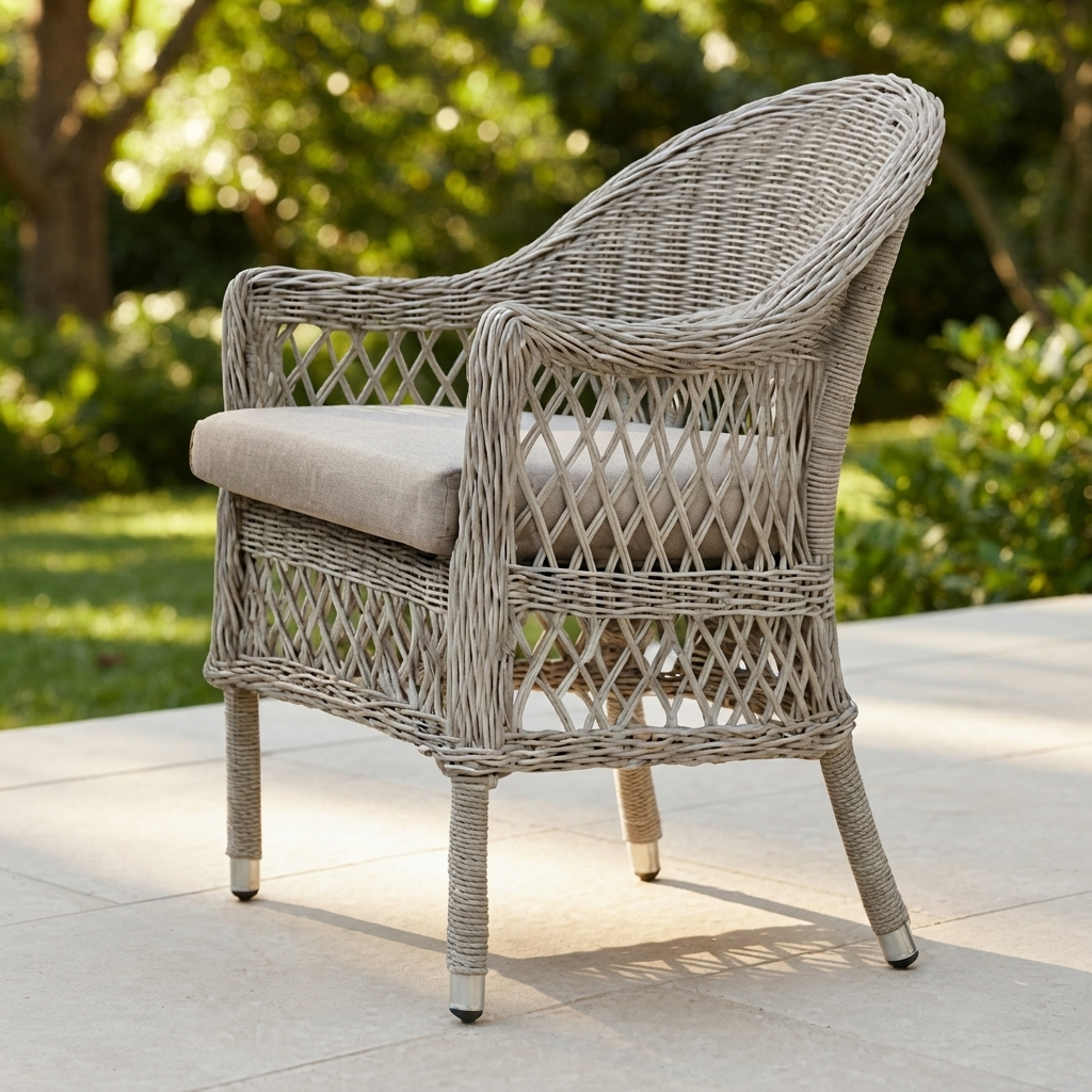 Cronulla Wicker Dining Chairs — outdoor setting