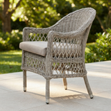 Cronulla Wicker Dining Chairs — outdoor setting