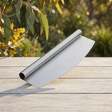 Buschbeck Premium Stainless Steel Pizza Cutter — outdoor setting