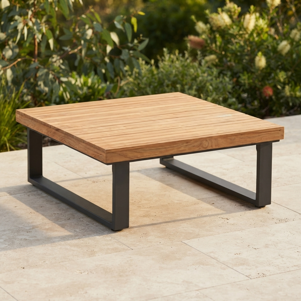 Barbados Teak Coffee Table — outdoor setting