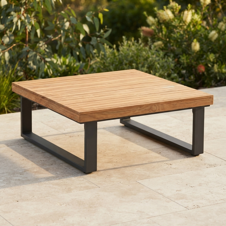 Barbados Teak Coffee Table — outdoor setting