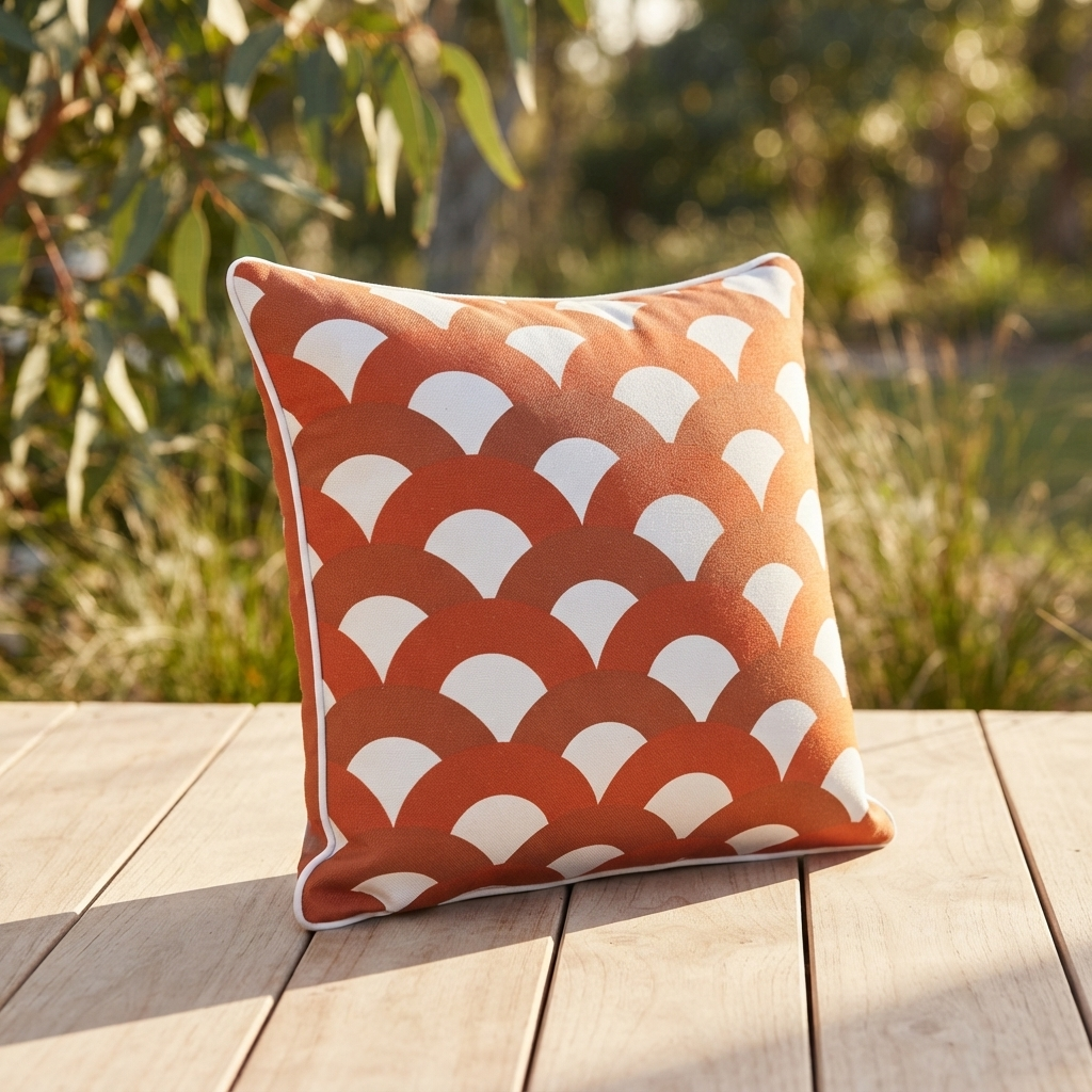 Honeymoon Bay Outdoor Cushion 45x45cm — outdoor setting