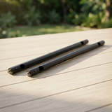 2pc Extension Mount Poles 600mm - Black — outdoor setting