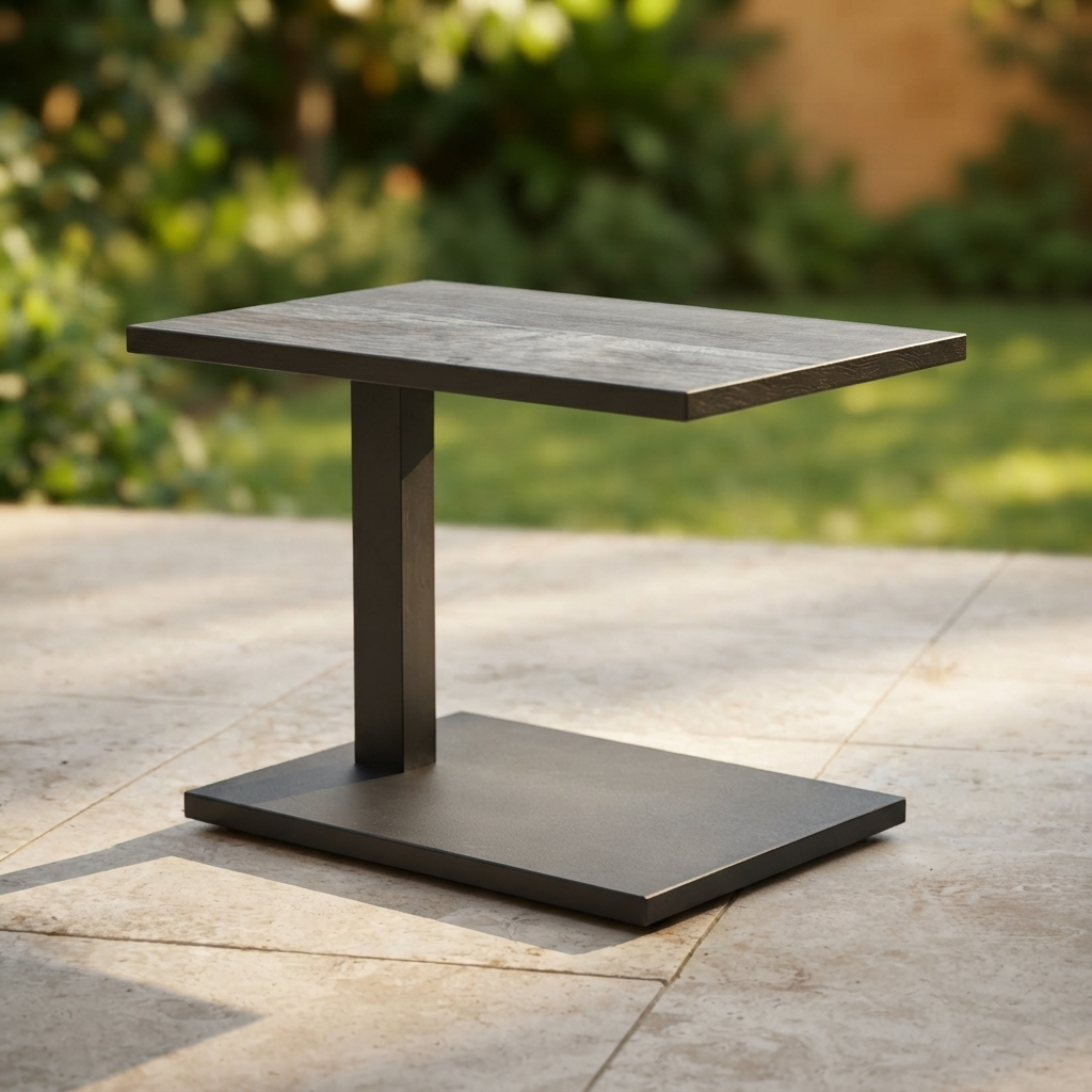 Nebraska Pop Up Side Table — outdoor setting
