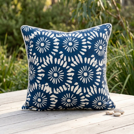 Blue Moon Outdoor Cushion Cover 45x45cm — outdoor setting