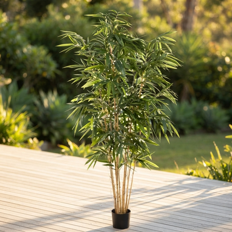 Giant Bamboo Tree - Artificial Plant (240cm) — outdoor setting