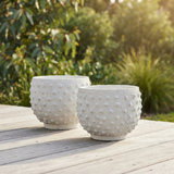 Sandy Spot Plant Pot — outdoor setting
