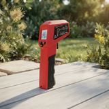 Buschbeck Digital LCD Infrared Thermometer — outdoor setting