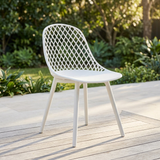 Persia Dining Chair - White — outdoor setting