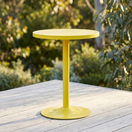 Paris Table - Yellow — outdoor setting