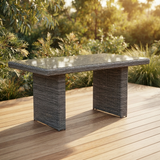 Amani Lounge Dining Table - Grey — outdoor setting