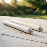 Intense Elegance Extension Poles 300mm - White — outdoor setting